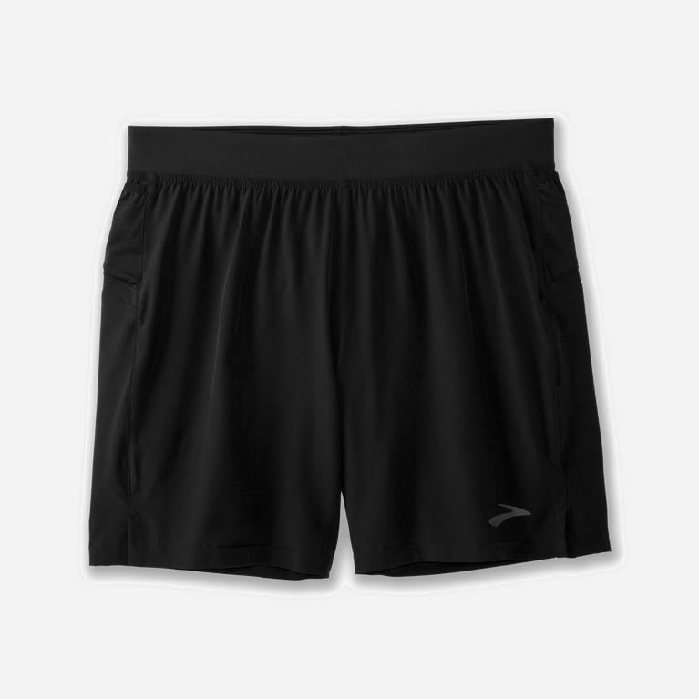 Brooks Sherpa 7 2-In-1 Hardloopshorts voor Heren Zwart (OCHMY-3619)